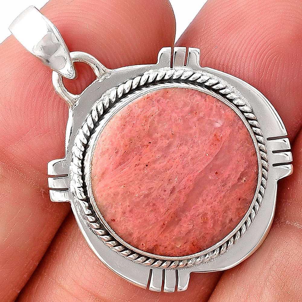 Natural Pink Tulip Quartz Pendant P-1463 SDP141246