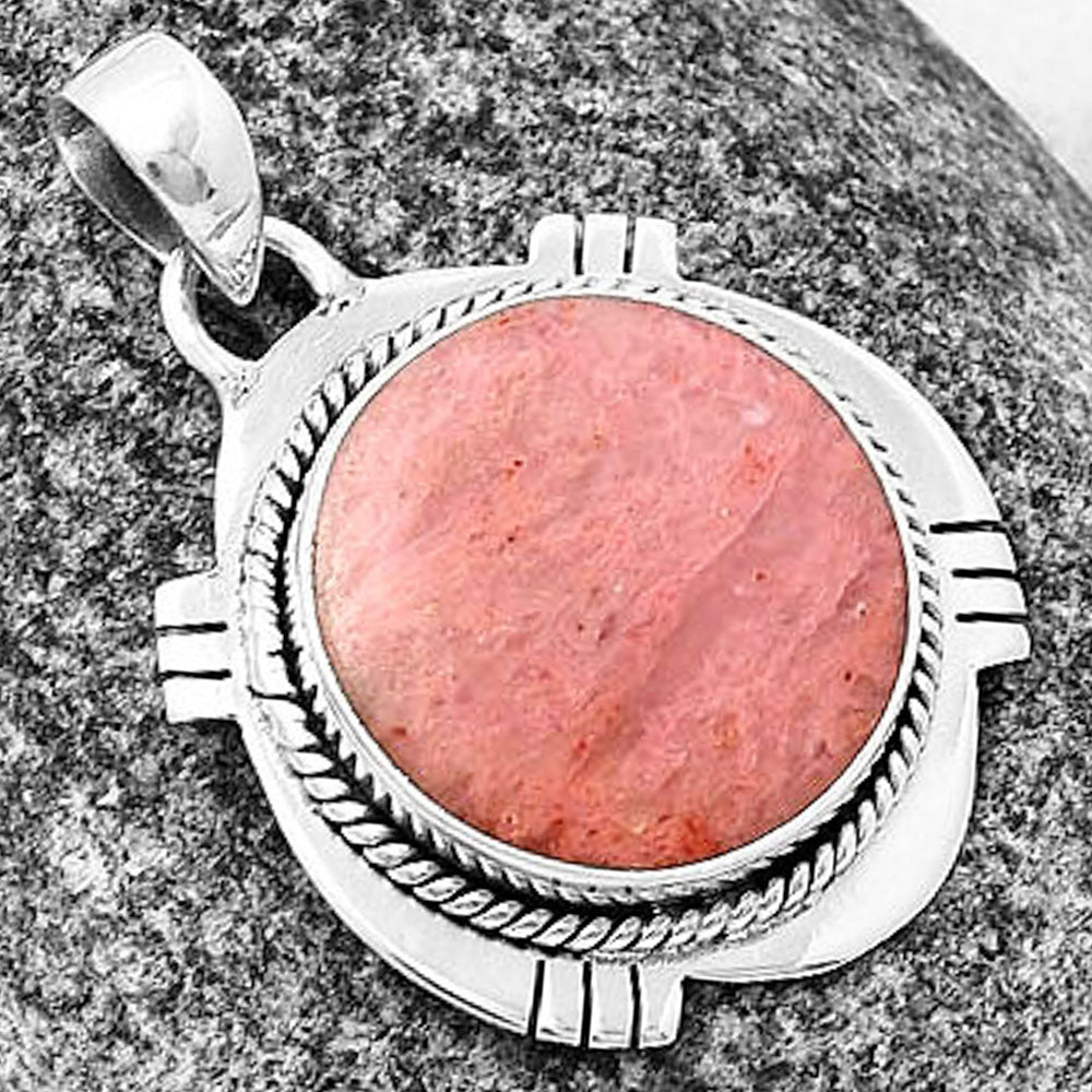 Natural Pink Tulip Quartz Pendant P-1463 SDP141246