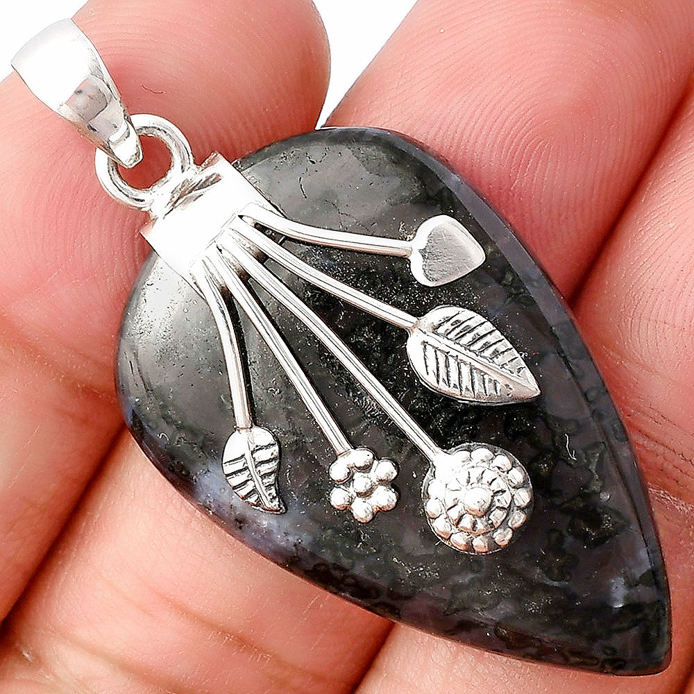 Natural Indigo Gabbro Pendant P-1647 SDP141284