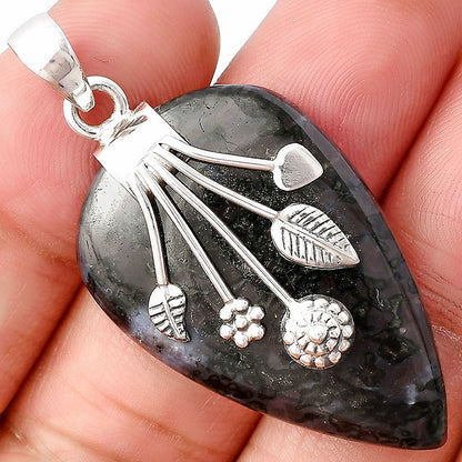 Natural Indigo Gabbro Pendant P-1647 SDP141284