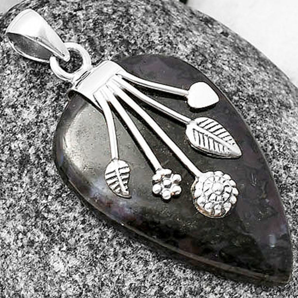 Natural Indigo Gabbro Pendant P-1647 SDP141284