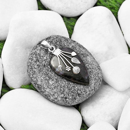 Natural Indigo Gabbro Pendant P-1647 SDP141284