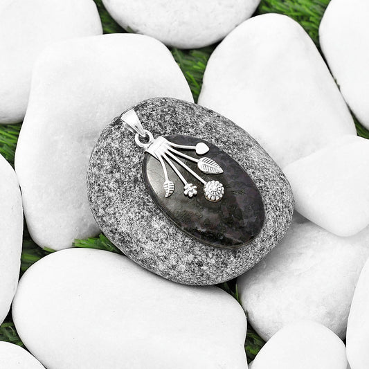 Natural Indigo Gabbro Pendant P-1647 SDP141292