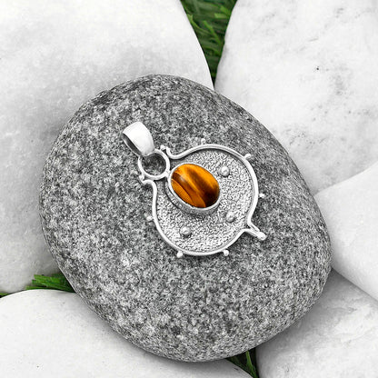Natural Tiger Eye - Africa Pendant P-1403 SDP141315