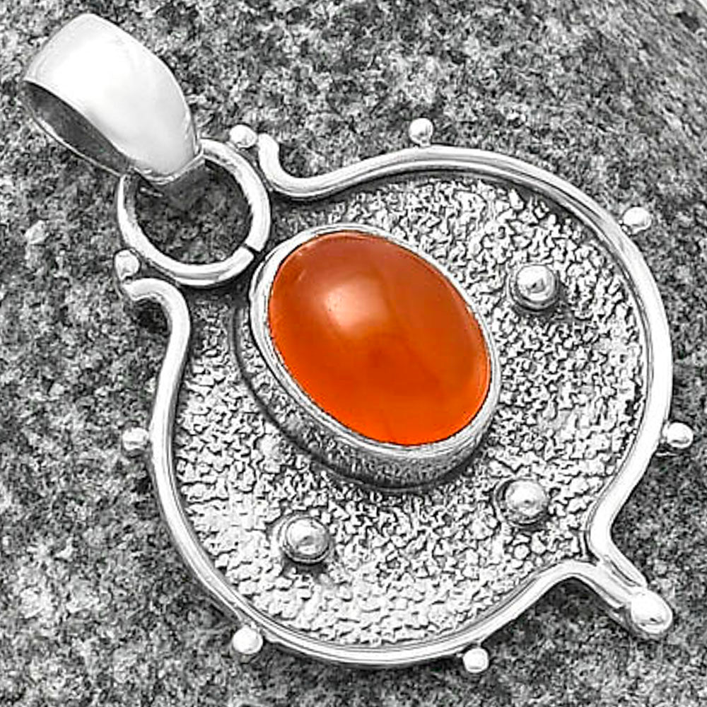 Natural Carnelian Pendant P-1403 SDP141318