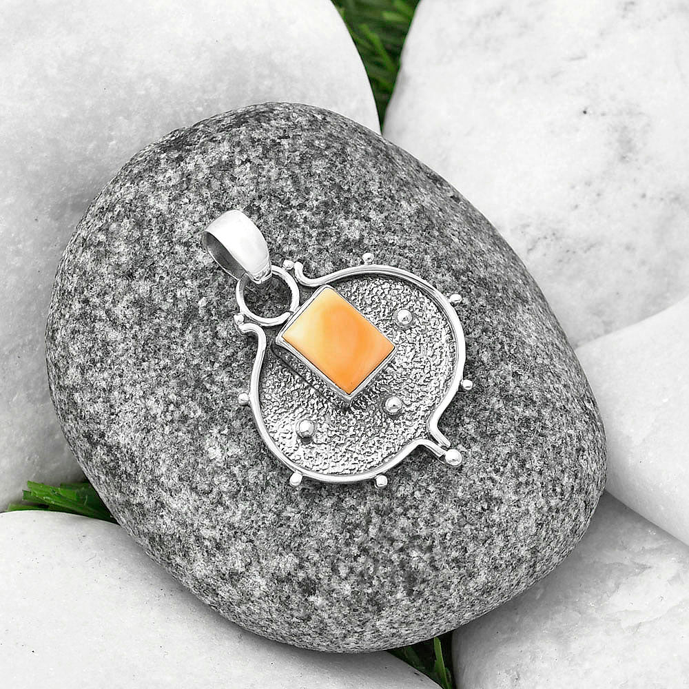 Natural Spiny Oyster Shell - Arizona Pendant P-1403 SDP141323