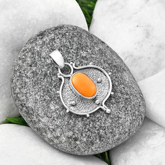 Natural Spiny Oyster Shell - Arizona Pendant P-1403 SDP141324