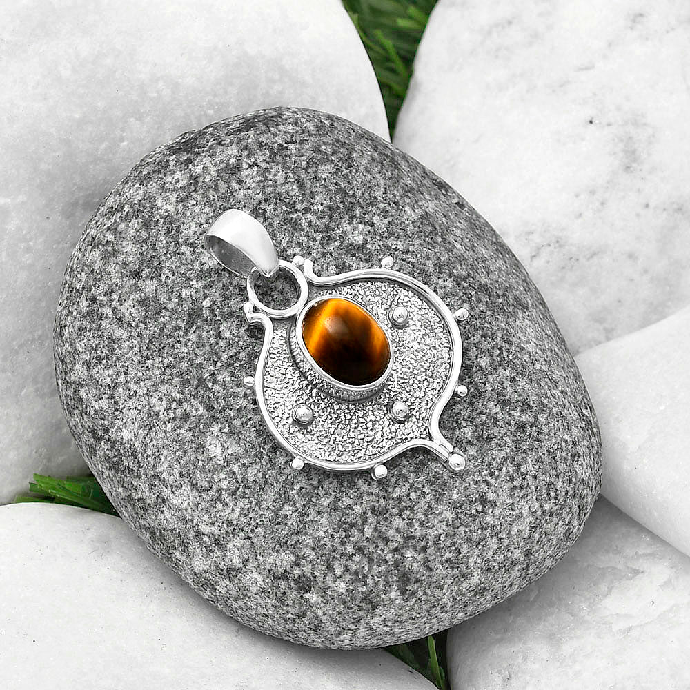 Natural Tiger Eye - Africa Pendant P-1403 SDP141327