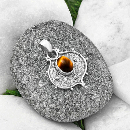 Natural Tiger Eye - Africa Pendant P-1403 SDP141327