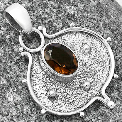 Natural Smoky Quartz - Brazil Pendant P-1403 SDP141335