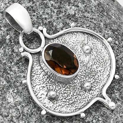 Natural Smoky Quartz - Brazil Pendant P-1403 SDP141336