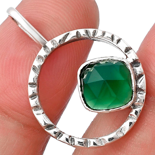 Natural Green Onyx Pendant P-1067 SDP141363