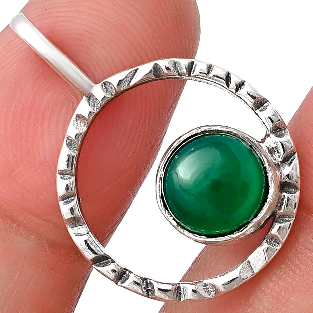 Natural Green Onyx Pendant P-1067 SDP141364