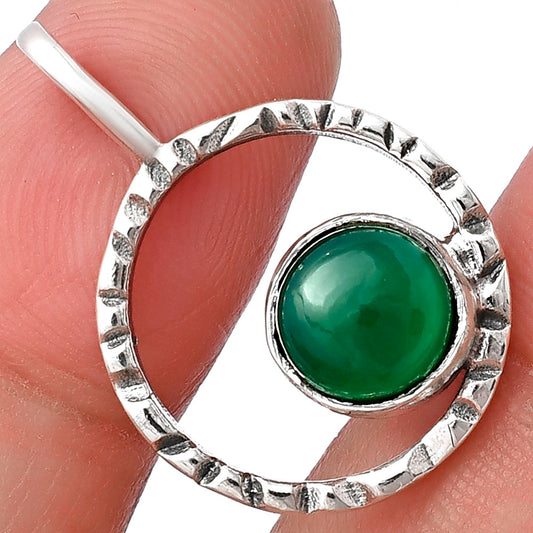 Natural Green Onyx Pendant P-1067 SDP141364