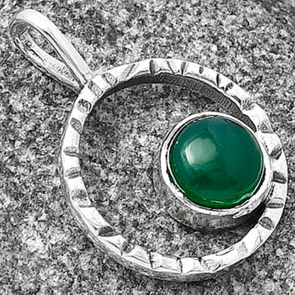 Natural Green Onyx Pendant P-1067 SDP141364
