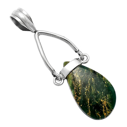 Natural Green Fuchsite Pendant P-1726 SDP141432