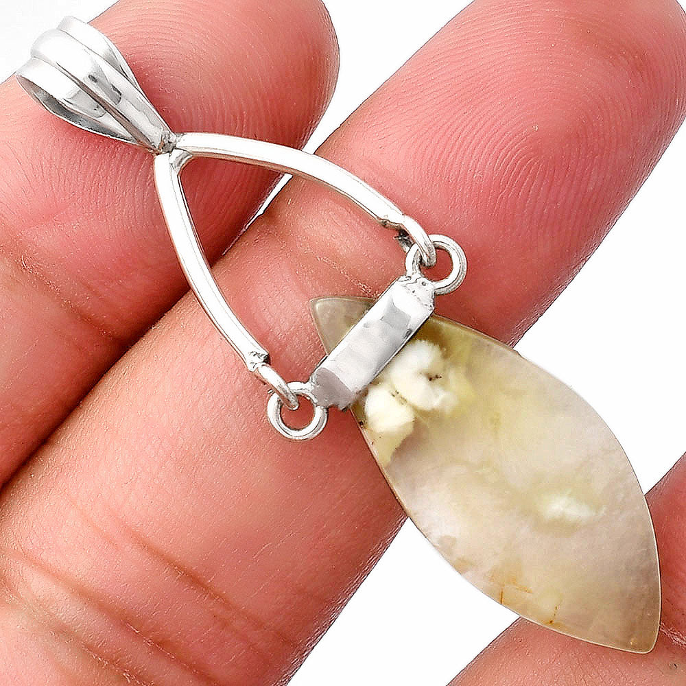 Natural Australian Prehnite Pendant P-1726 SDP141438