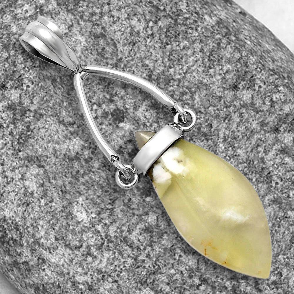Natural Australian Prehnite Pendant P-1726 SDP141438