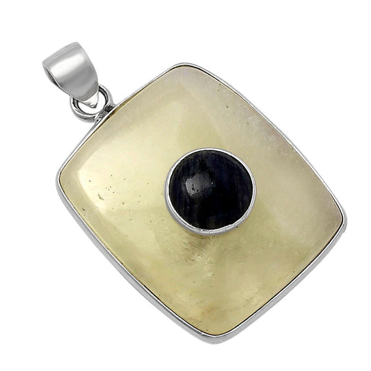 Australian Prehnite & Blue Aventurine Pendant P-1323 SDP141462