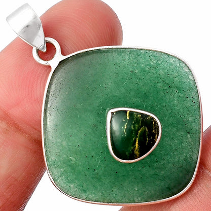 Green Aventurine & Green Fuchsite Pendant P-1323 SDP141501