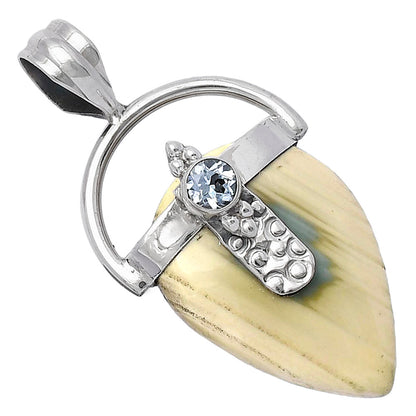 Imperial Jasper & Sky Blue Topaz Pendant P-1723 SDP141661