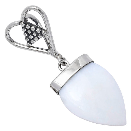 Heart - Natural White Opal Pendant P-1721 SDP141694