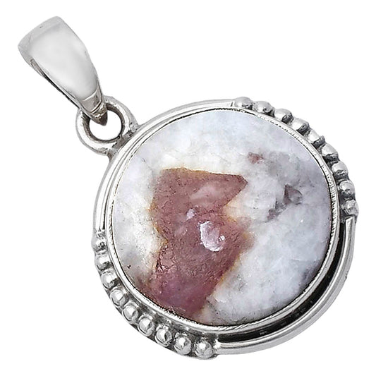 Natural Pink Tourmaline in Quartz Pendant P-1326 SDP141719