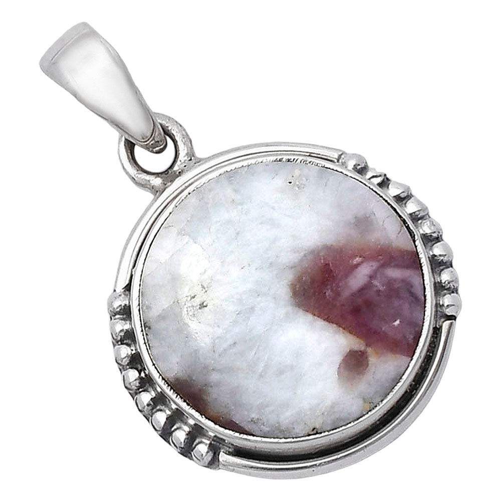Natural Pink Tourmaline in Quartz Pendant P-1326 SDP141726