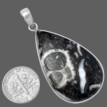 Natural Mexican Cabbing Fossil Pendant P-1001 SDP141849