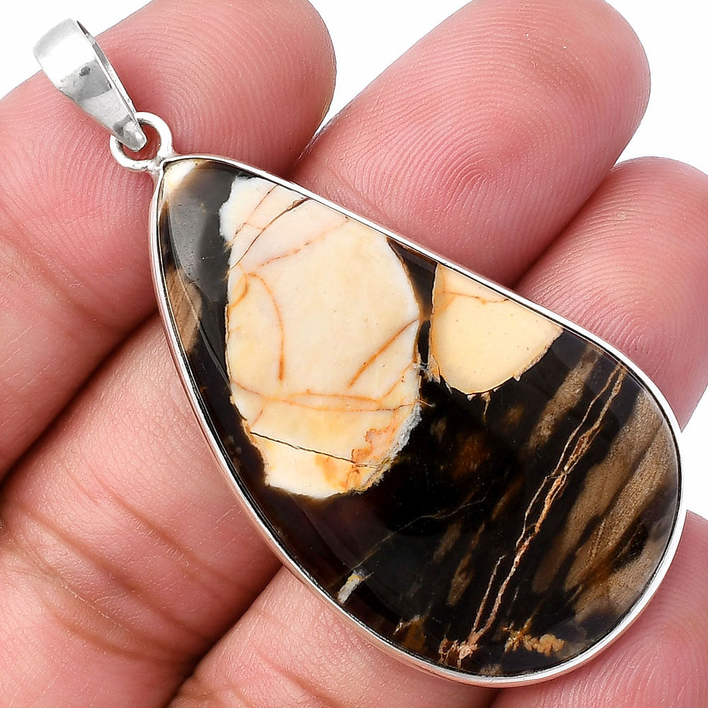 Natural Peanut Wood Pendant P-1001 SDP142023