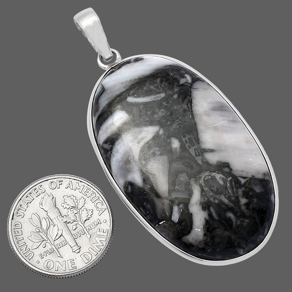 Natural Mexican Cabbing Fossil Pendant P-1001 SDP142150