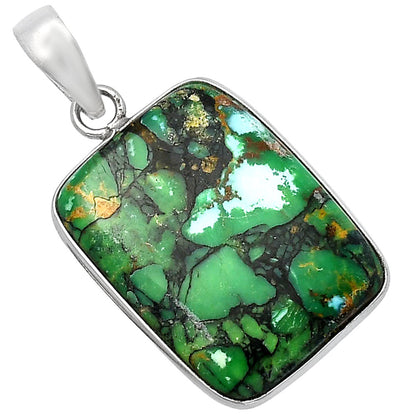 Natural Green Matrix Turquoise Pendant P-1001 SDP142650