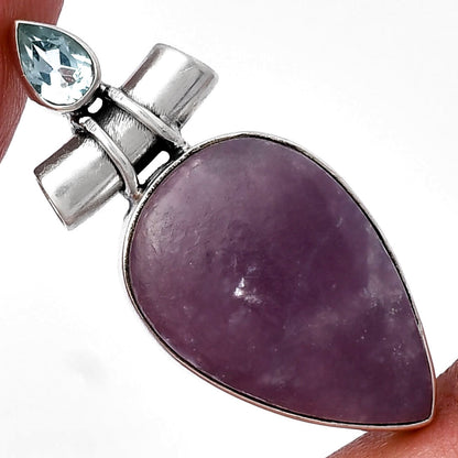 Purple Lepidolite & Sky Blue Topaz Pendant P-1159 SDP142799