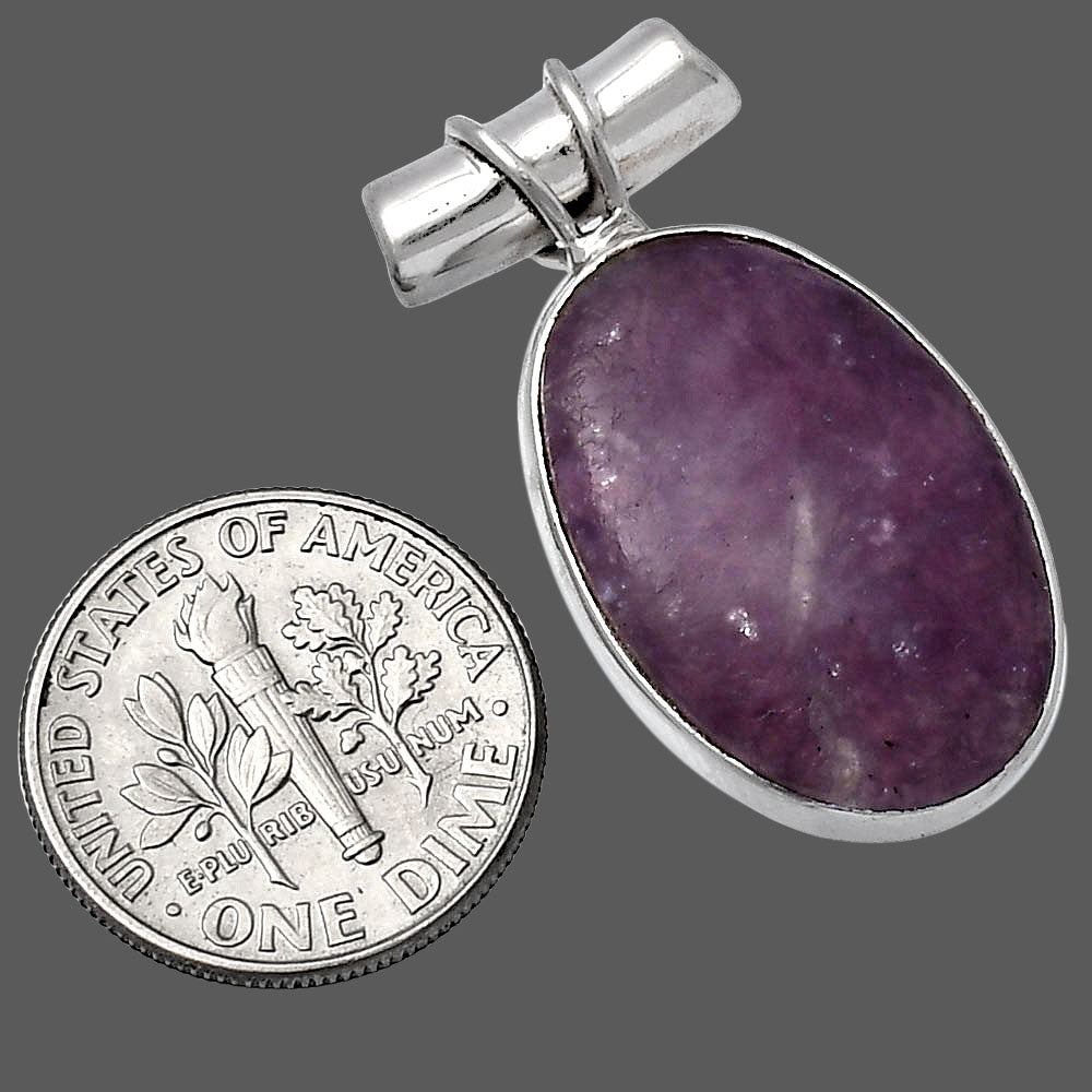Natural Purple Lepidolite Pendant P-1304 SDP142832