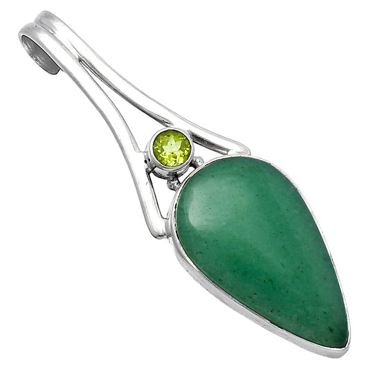 Natural Green Aventurine & Peridot Pendant P-1006 SDP142992