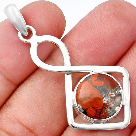 Natural Red Brecciated Jasper Pendant P-1011 SDP143170