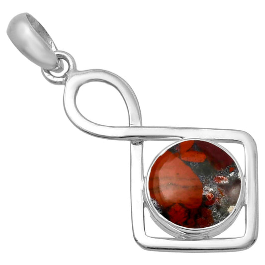 Natural Red Brecciated Jasper Pendant P-1011 SDP143170