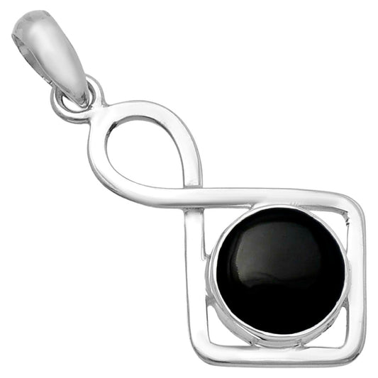 Natural Black Onyx - Brazil Pendant P-1011 SDP143179