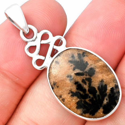 Natural Russian Honey Dendrite Opal Pendant P-1554 SDP143255