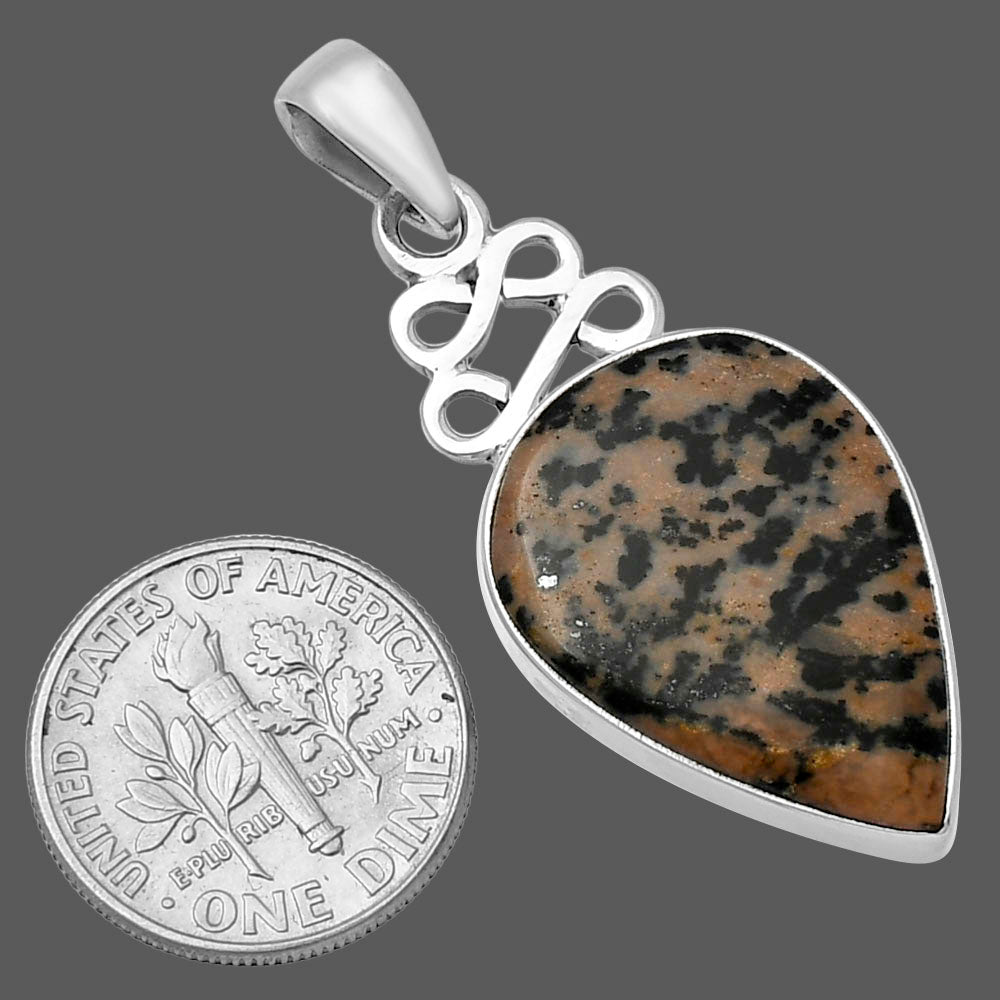 Natural Russian Honey Dendrite Opal Pendant P-1554 SDP143261