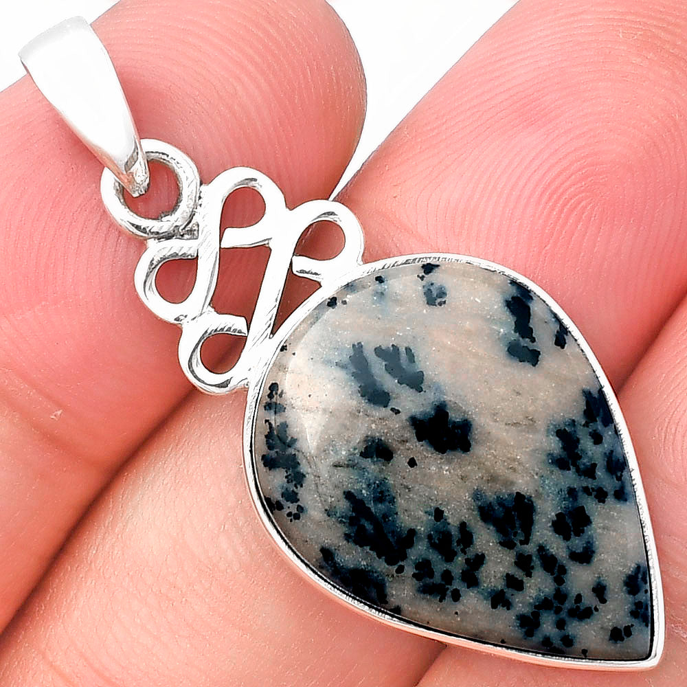 Natural Russian Honey Dendrite Opal Pendant P-1554 SDP143267