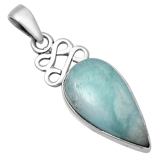 Natural Blue Aragonite Pendant P-1554 SDP143274