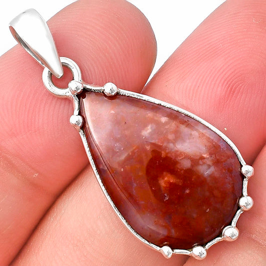 Natural Red Moss Agate Pendant P-1349 SDP143278