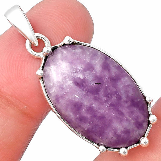 Natural Purple Lepidolite Pendant P-1349 SDP143280