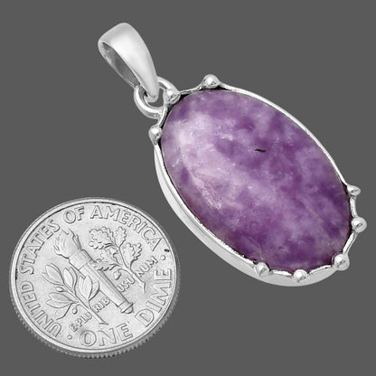 Natural Purple Lepidolite Pendant P-1349 SDP143280