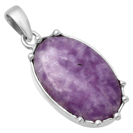 Natural Purple Lepidolite Pendant P-1349 SDP143280