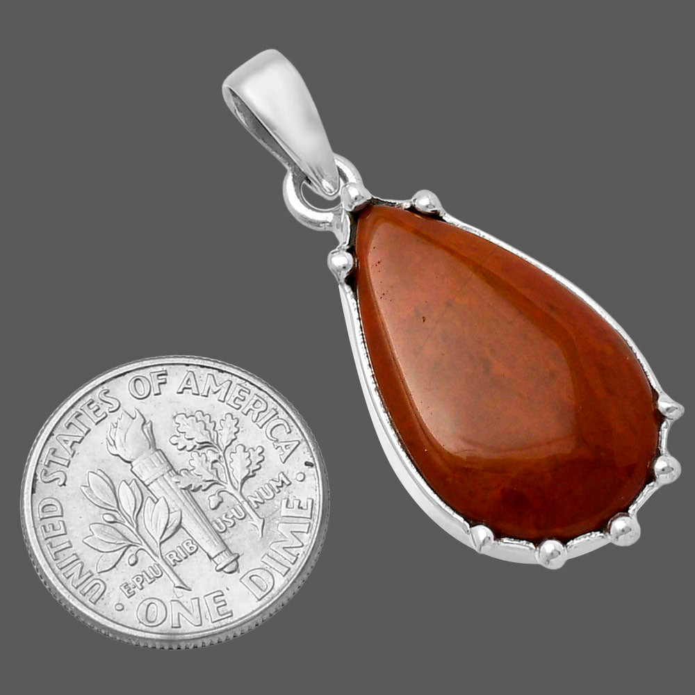 Natural Red Moss Agate Pendant P-1349 SDP143297