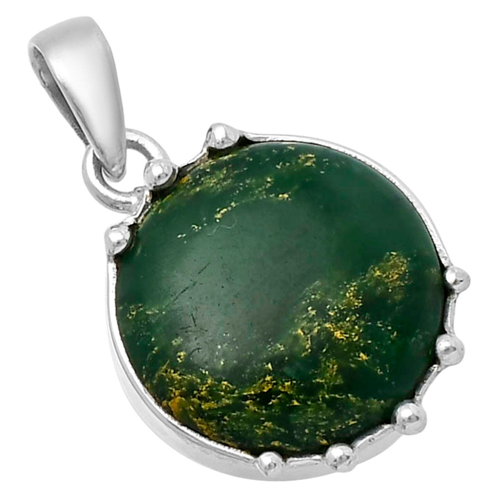 Natural Green Fuchsite Pendant P-1349 SDP143303