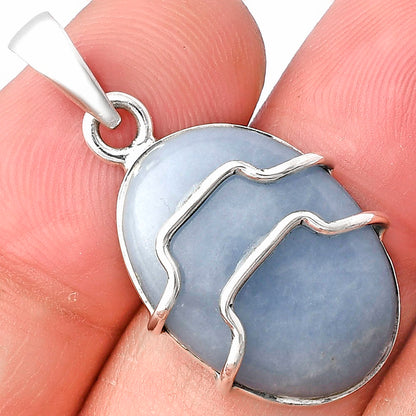 Natural Angelite Pendant P-1638 SDP143322