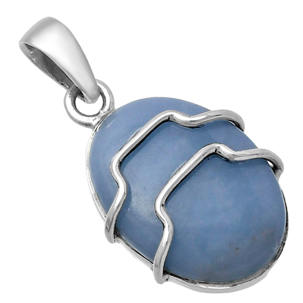 Natural Angelite Pendant P-1638 SDP143322